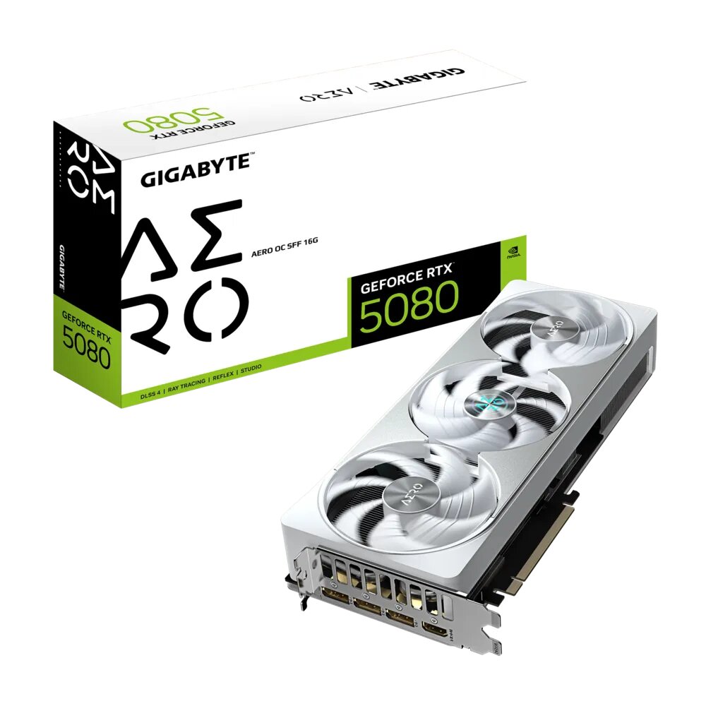  nVIDIA GeForce RTX5080 AERO OC 16GB<br>Clock: 2730 MHz, 1x HDMI/ 3x DP, PCI-E 5.0, Max Resolution: 7680 x 4320, 1x 16-Pin Connector, Recommended: 850W  